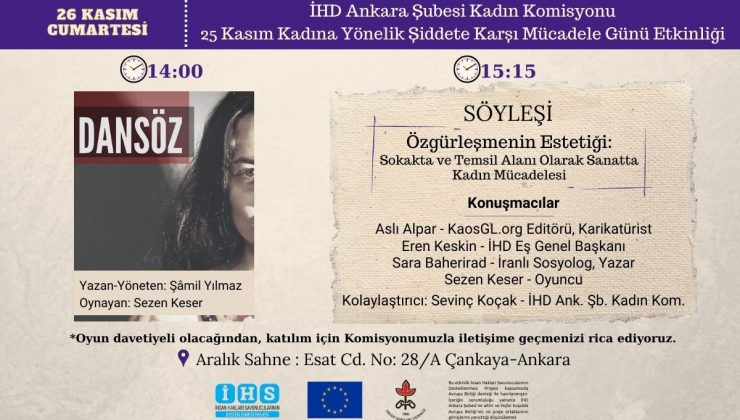 <strong>İHD Ankara Şube’den 25 Kasım etkinliği</strong>