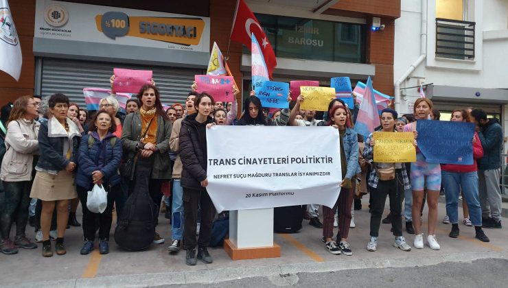 İzmir’de trans cinayetlerine karşı eylem