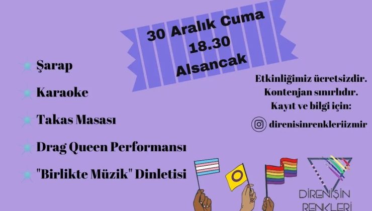 İzmir: Direnişin Renkleri’nden “Yılbaşı Gecesi” etkinlikleri