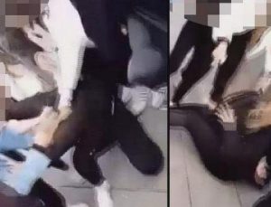 İzmir’de dehşet görüntüler! 5 öğrenci, 1 kız öğrenciyi dövdü